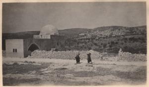 Rachel's Tomb. The tomb is on the road between Jerusalem and Bethlehem (today on the border between the Palestinian authority and Israeli Jerusalem)